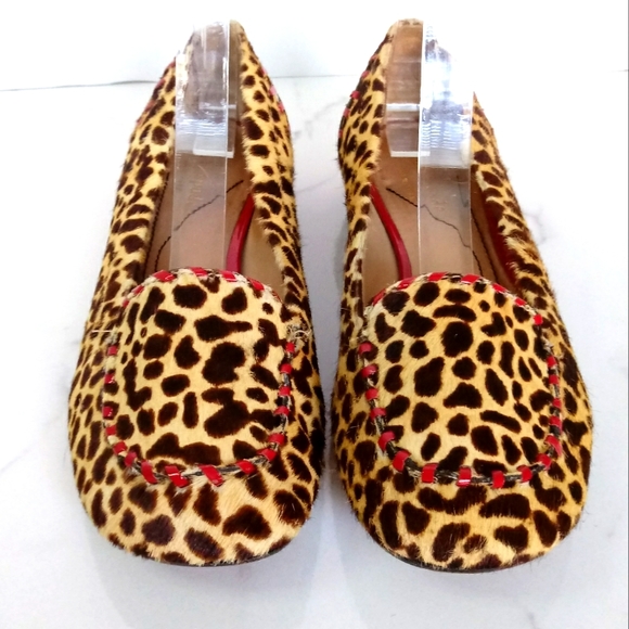Kate Spade New York Sadie Calf Hair Leopard Flats Size 6 - Picture 6 of 10